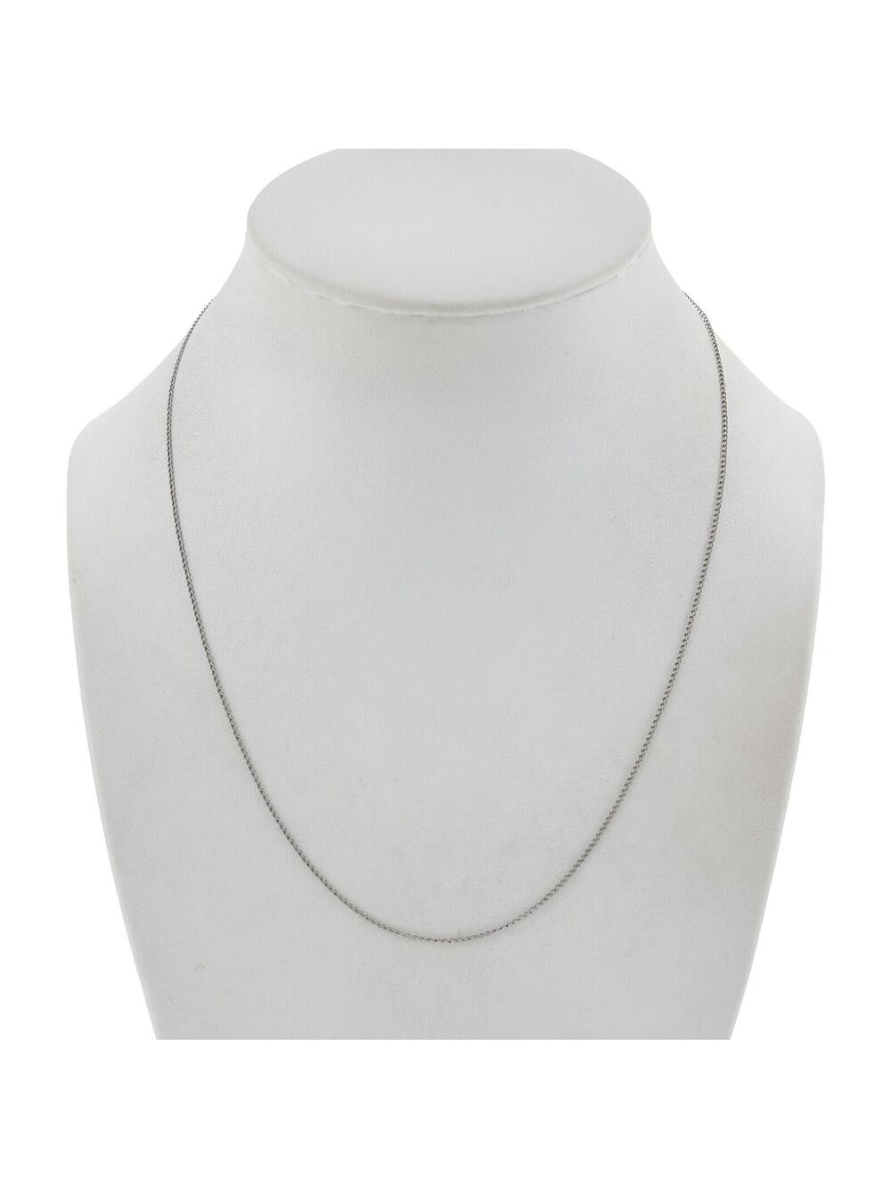 Vintage Sterling Silver 925 Curb Link Chain Necklace 18"